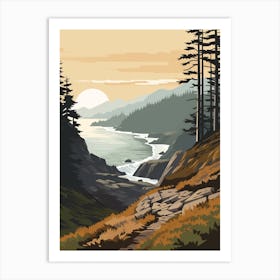 West Coast Trail Canada 3 Hiking Trail Landscape Art Print