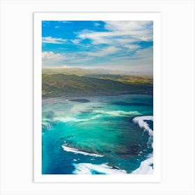 Aerial View Of The Coast Art Print