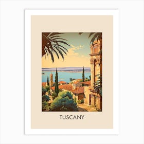 Tuscany Italy 3 Vintage Travel Poster Art Print
