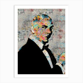 Pitbull Rapper Art Print