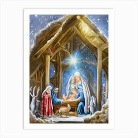 Nativity Scene 33 Art Print