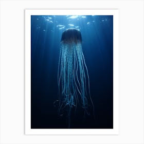 Box Jellyfish Ocean Realistic 1 Art Print