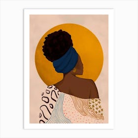 Portrait Of African Woman Art Print