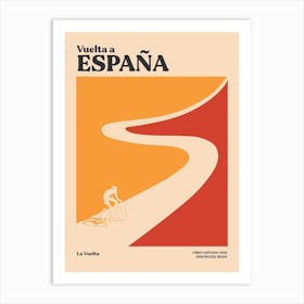 Vuelta A Espana Grand Tour Cycling Art Print