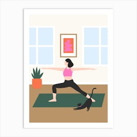 Yoga Home Colorful Art Print