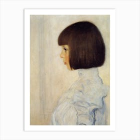 Girl With A Bob Art Print