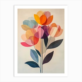 Abstract Flowers 7 Art Print