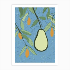 Avocado Illustration 4 Art Print