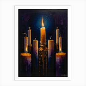 Candles Of The Night Art Print