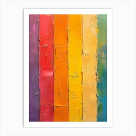 Rainbow Stripes Art Print