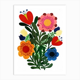 Spring Blooms Flowers Print Art Print