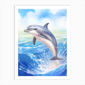 Short Beaked Common Dolphin  2 Art Print