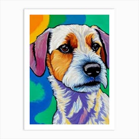 Border Terrier 2 Fauvist Style Dog Art Print