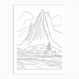 Castle In The Mountains 2 Art Print