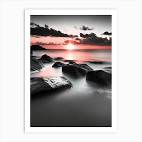 Sunset At The Beach 580 Art Print