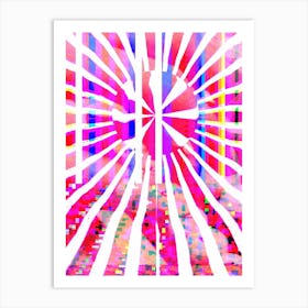 Soft Spectral Swirl Art Print