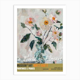 A World Of Flowers, Van Gogh Exhibition Cosmos 4 Art Print