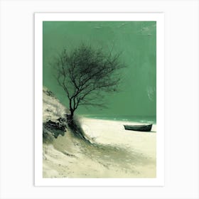 Boat On The Beach Art Print