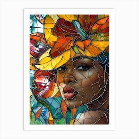 Stained Glass Painting Art Print