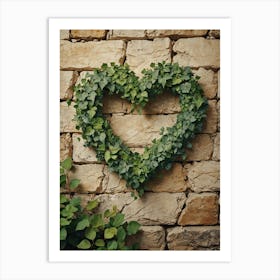 Heart Shaped Ivy 1 Art Print