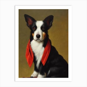 Fox Terrier (Smooth) Renaissance Portrait Oil Painting Art Print