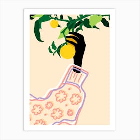Citrus Touch Art Print