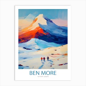 Ben More Scotland Print Crianlarich Munro Poster Scottish Mountain Art Ben More Hiking Decor Highland Landscape Wall Art Walkers Gift Art Print