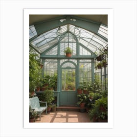 Victorian Greenhouse Beautiful Art Print