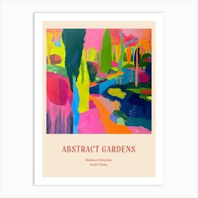 Colourful Gardens Bernheim Arboretum And Research Forest Usa Red Poster Art Print