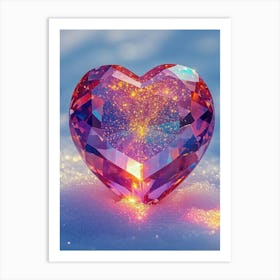 Heart Of Crystal Art Print