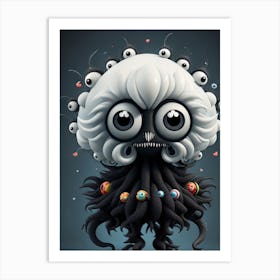 Octopus Monster Art Print