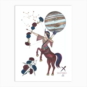 Sagittarius Goddess Art Print