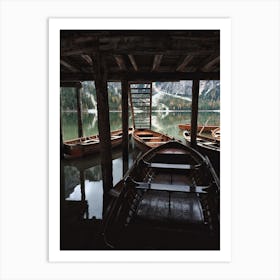 Lake Canoe Rental Art Print