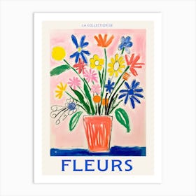 French Flower Poster Edelweiss Art Print