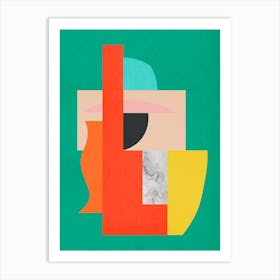 Harmonious abstract collage 5 Art Print