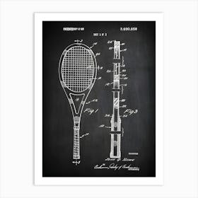 Tennis Racquet, Tennis Racket, Tennis Player Gift, Tennis Gift, Tennis Patent, Tennis Print, Tennis Decor, Vintage Tennis Art, St6581 Art Print