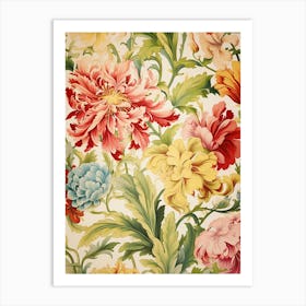 Floral Wallpaper 184 Art Print