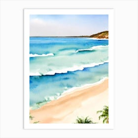 Coral Bay Beach, Australia Watercolour Art Print