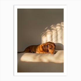 Dachshund.Generated AI. Wall Art Print 5 Art Print