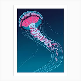 Lions Mane Jellyfish Art Print