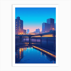 City At Night Art Print