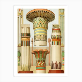 Egyptian Pattern, Albert Racine 3 Art Print