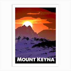 Mount Kenya, Mountain, Africa, Nature, Climbing, Wall Print Art Print