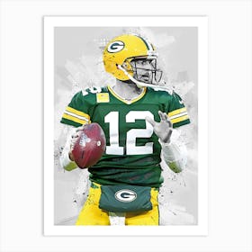 Aaron Rodgers Green Bay Packers 1 Art Print