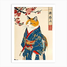 Japanese Cat 2 Art Print