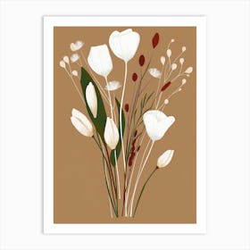 Bouquet Of White Flowers Art Print