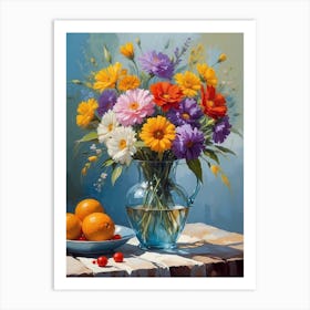 Flowers In A Vase 24 Art Print