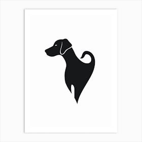 Simple Dog Heart 2 Art Print