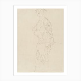 Standing Woman, Gustav Klimt Art Print