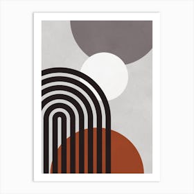 Simple geometry and colors 3 Art Print